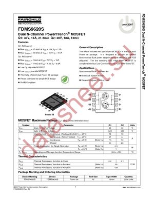 FDMS9620S datasheet  